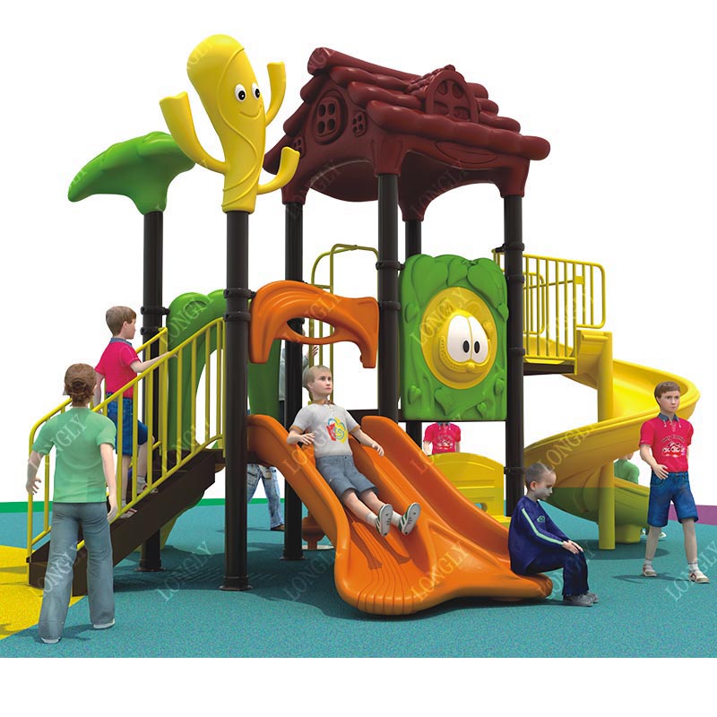 Kids Outdoor Garden - Outdoor Playground Plastic Slide for Kids