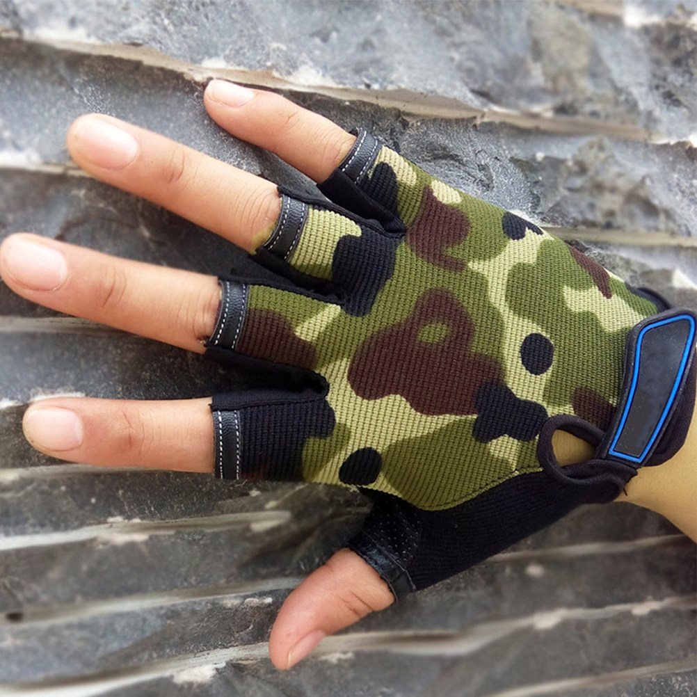 Kids Outdoor Climbing - 1Pair Kids Sports Gloves Half Finger