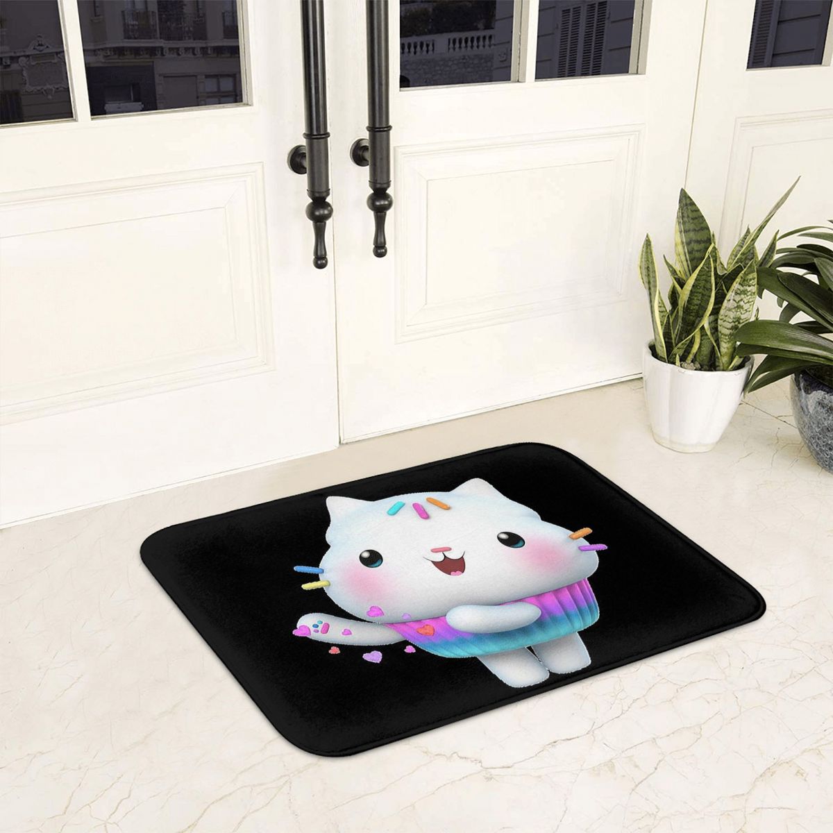 Kids Outdoor Mat Waterproof - Gabbys Dollhouse Cartoon Gabby Kids Non-slip