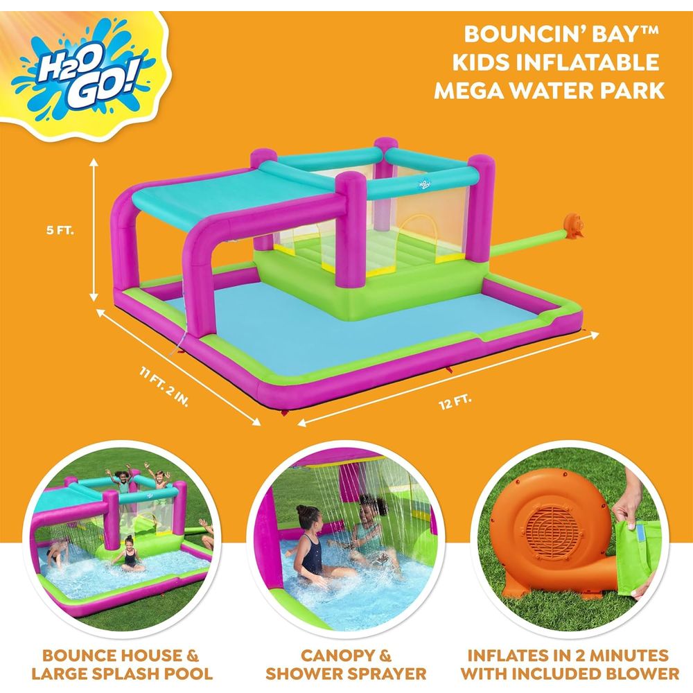 Bouncin' Bay Kids Iatable Mega - Play Kids Outdoor ulasan dan harga