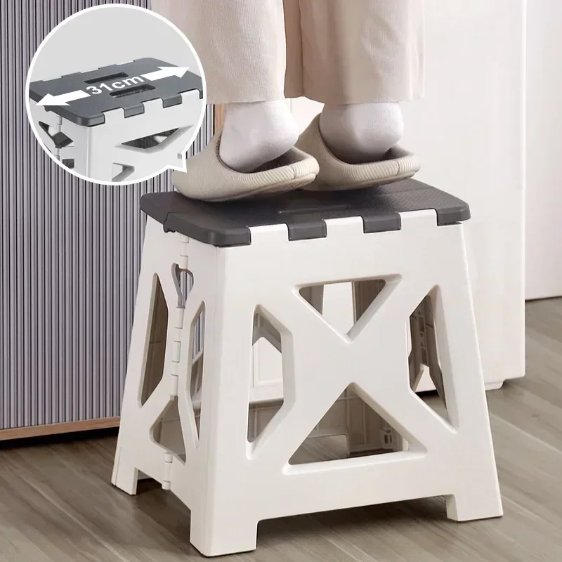 Portable Plastic Folding Stool - Kids Outdoor Chair Plastic ulasan dan harga