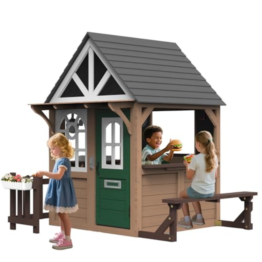 Outdoor play house for kids: f - Kids Outdoor House With Kitchen ulasan dan harga