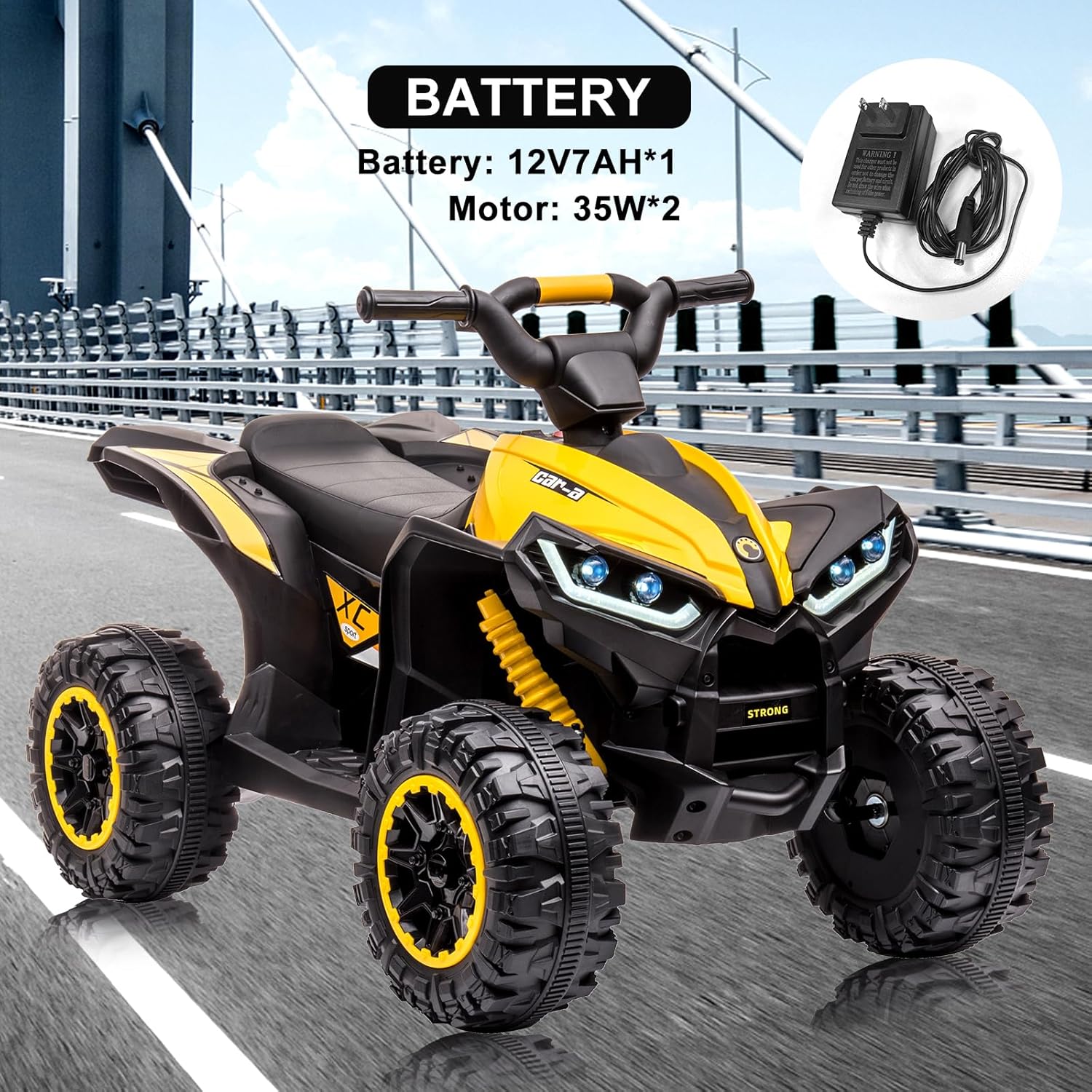 12V Kids Ride On ATV, 4 Wheele - Ride On Toy Car ulasan dan harga