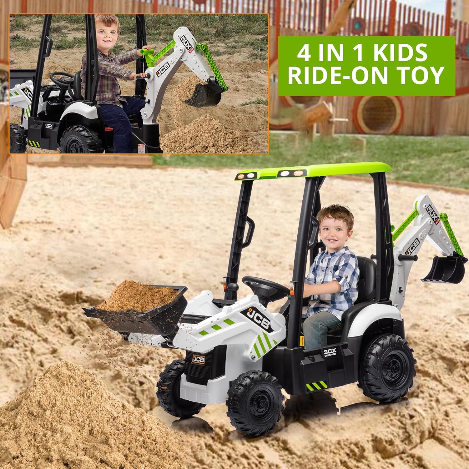 12V JCB Electric Backhoe Loade - Ride On Toy Car ulasan dan harga
