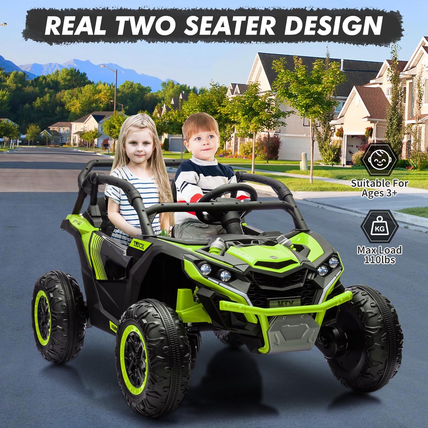 24V 2-Seater Ride-on UTV Kids  - Ride On Toy Car ulasan dan harga
