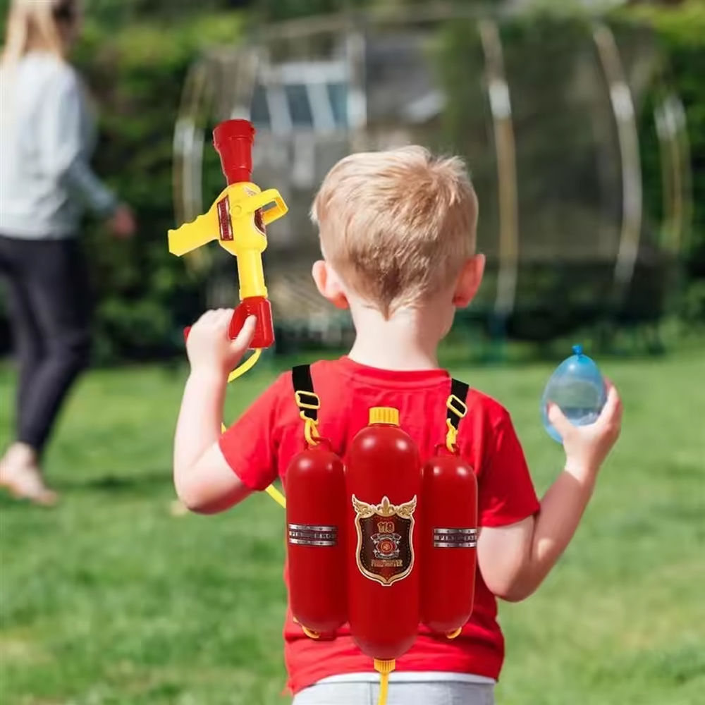 Large Capacity Water Gun Firem - Kids Outdoor Backpack ulasan dan harga
