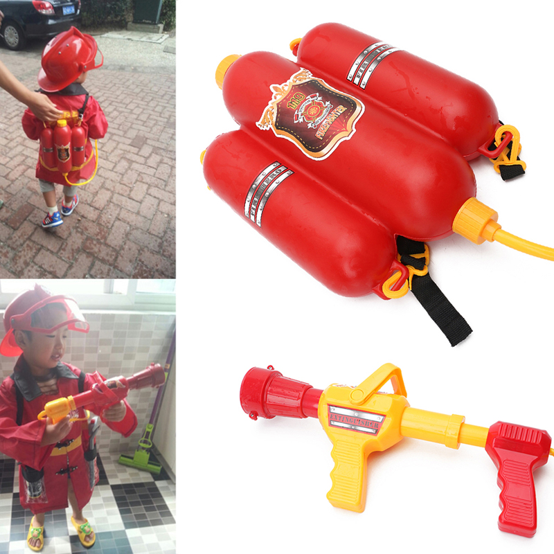 Large Capacity Water Gun Firem - Kids Outdoor Backpack ulasan dan harga