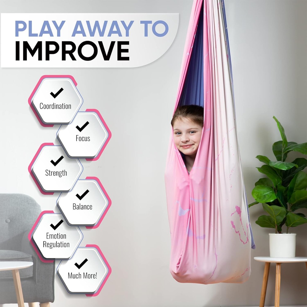 Indoor Sensory Swing for Kids  - Kids Outdoor Hammock Swing ulasan dan harga