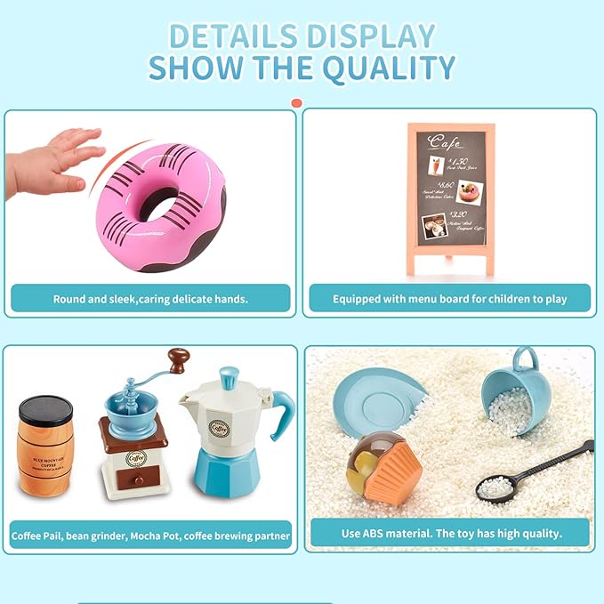 Pretend Play Simulation Coffee - Kids Outdoor House With Kitchen ulasan dan harga