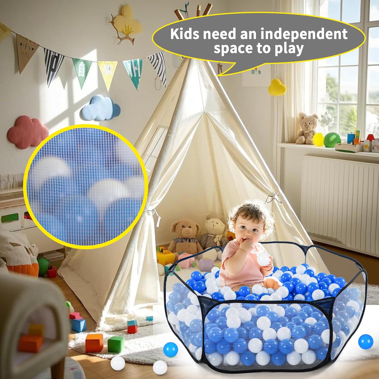 Kids Ball Pit Play Tent, Child - Kids Outdoor Fence ulasan dan harga