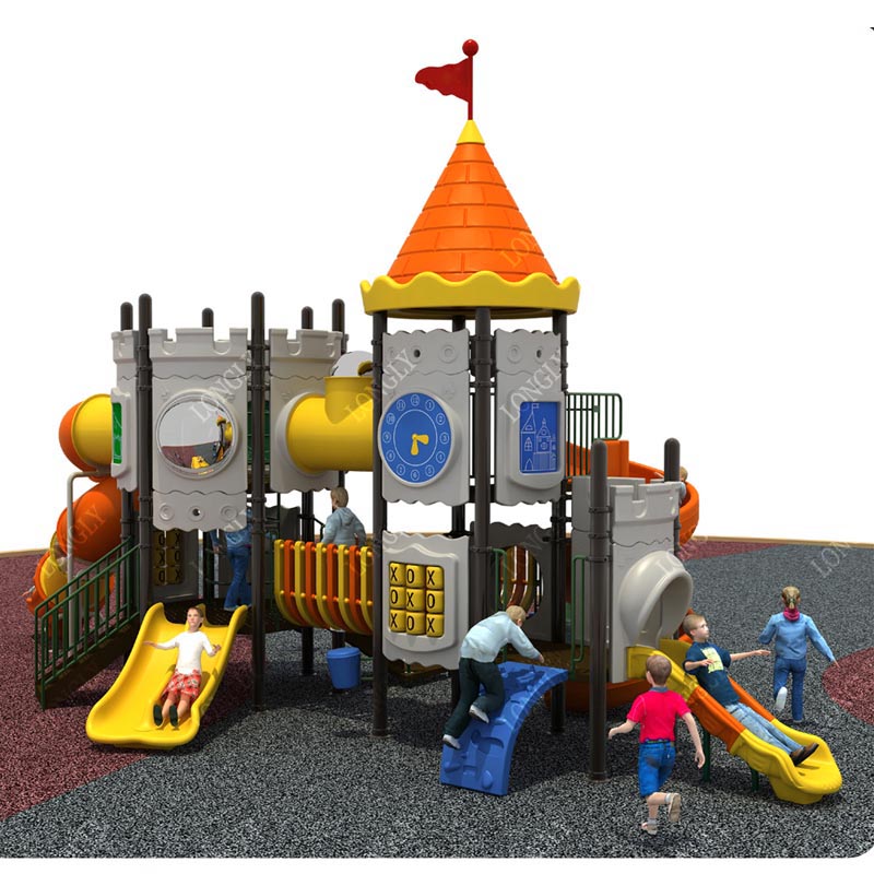 Castle Style Kids Slide for Ou - Kids Outdoor Garden ulasan dan harga