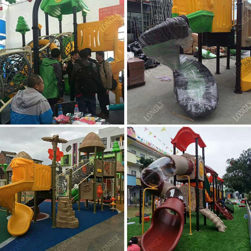 Castle Style Kids Slide for Ou - Kids Outdoor Garden ulasan dan harga
