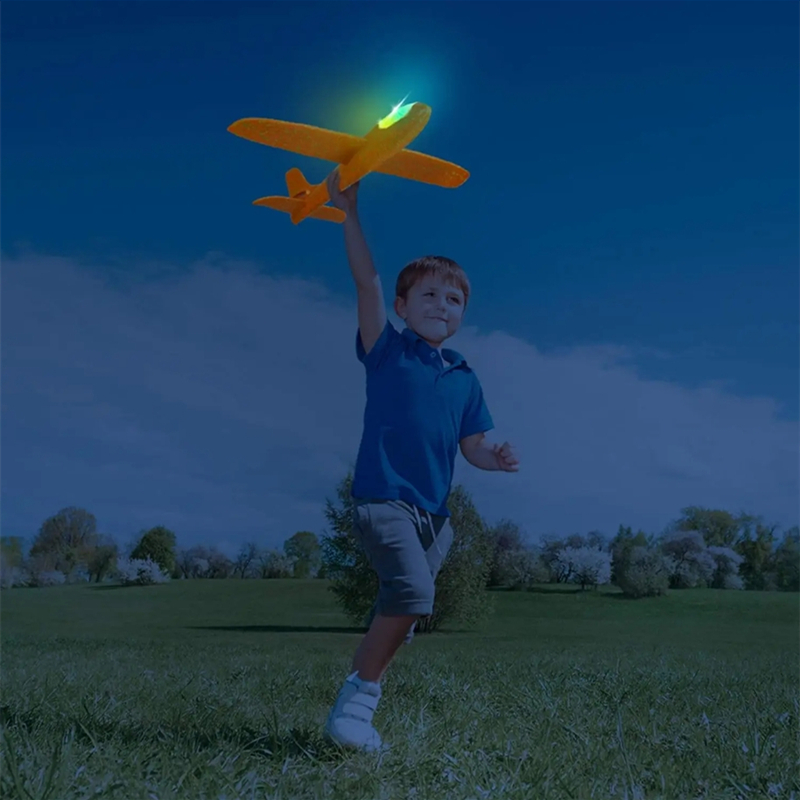 Electric Foam Plane Glider Han - Play Kids Outdoor ulasan dan harga
