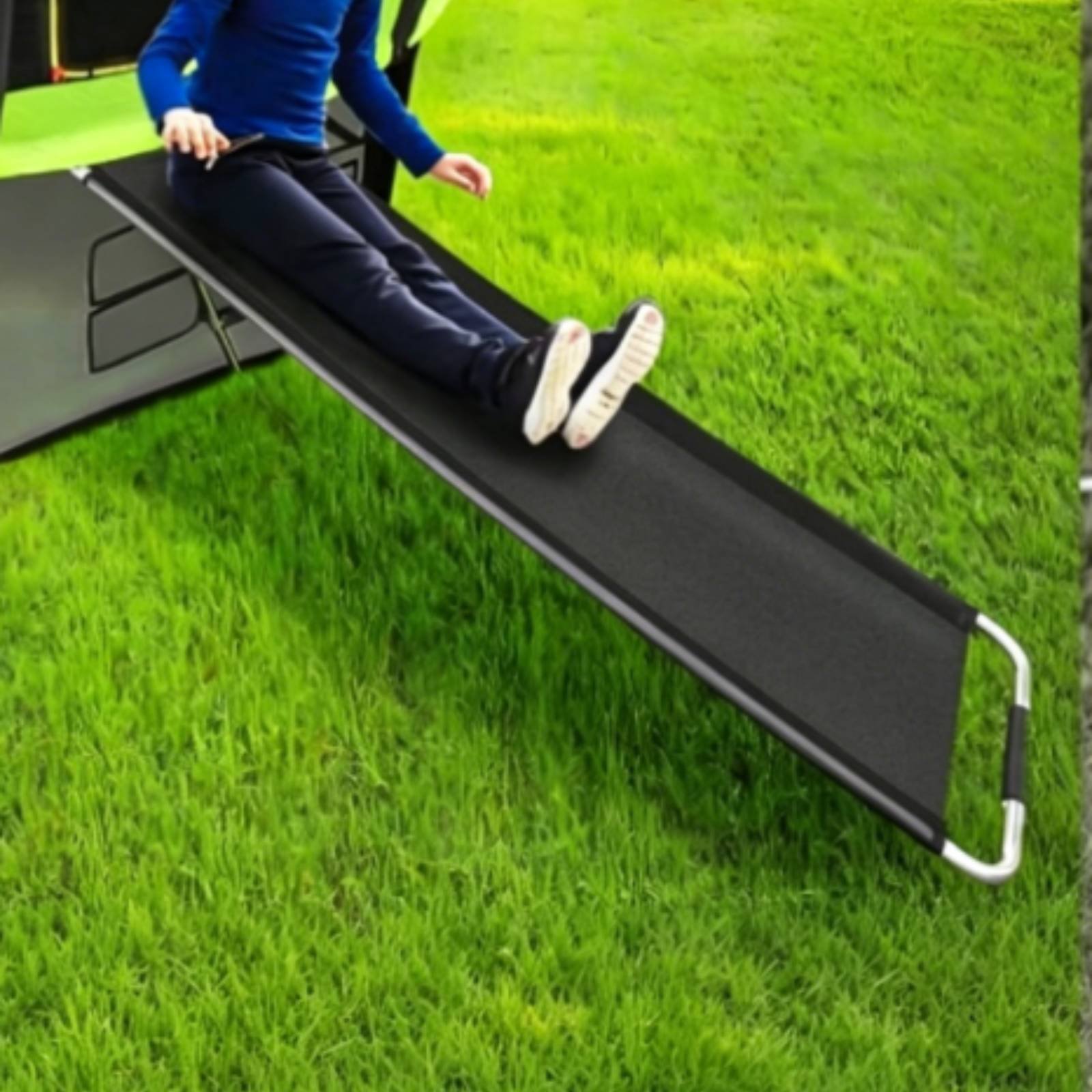 Kids Trampoline with Slide Ind - Kids Outdoor Climbing ulasan dan harga