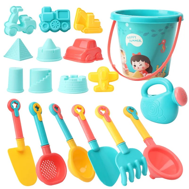 18PCS Beach Toy Set Bucket Sea - Kids Outdoor Activity Toys ulasan dan harga