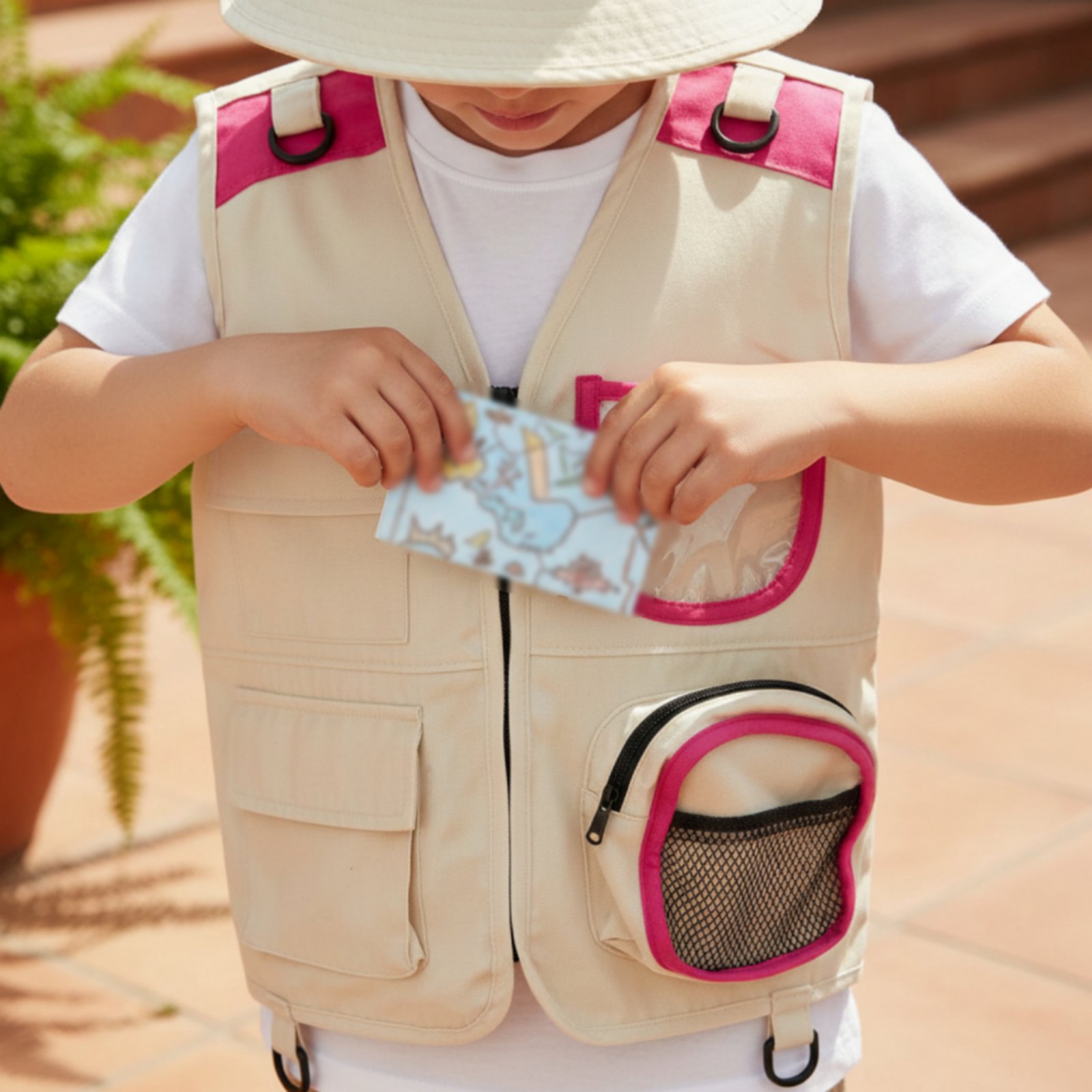 Explorer Hat and Vest Role Pla - Play Kids Outdoor ulasan dan harga
