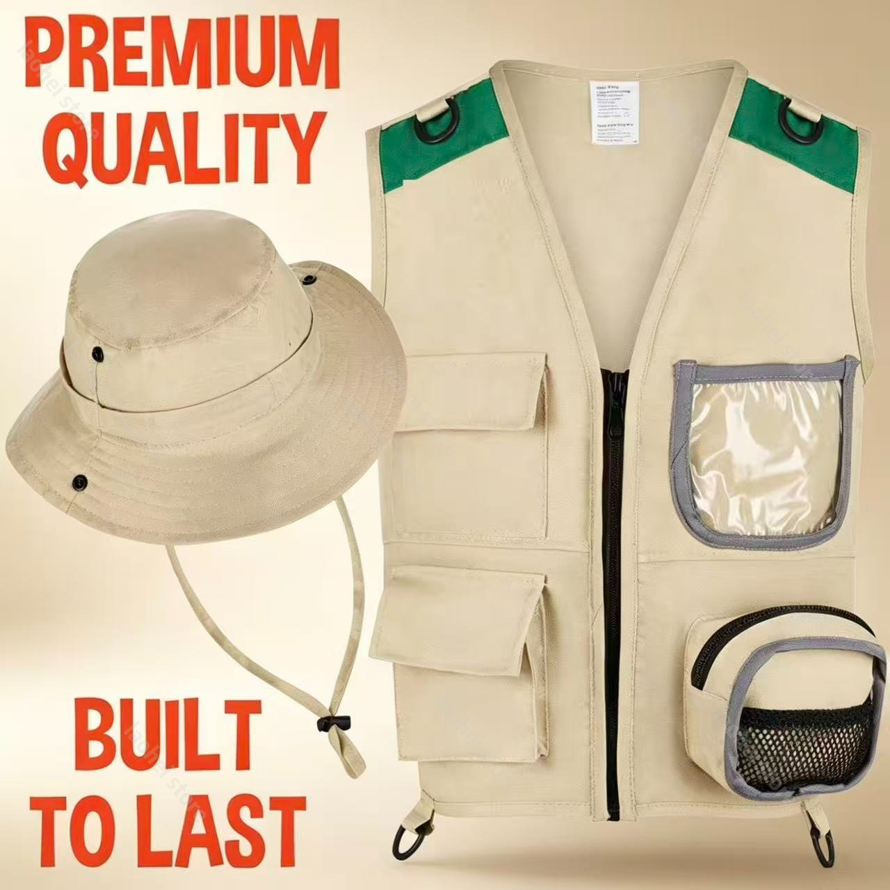 Kids Explorer Vest and Hat Cos - Play Kids Outdoor ulasan dan harga