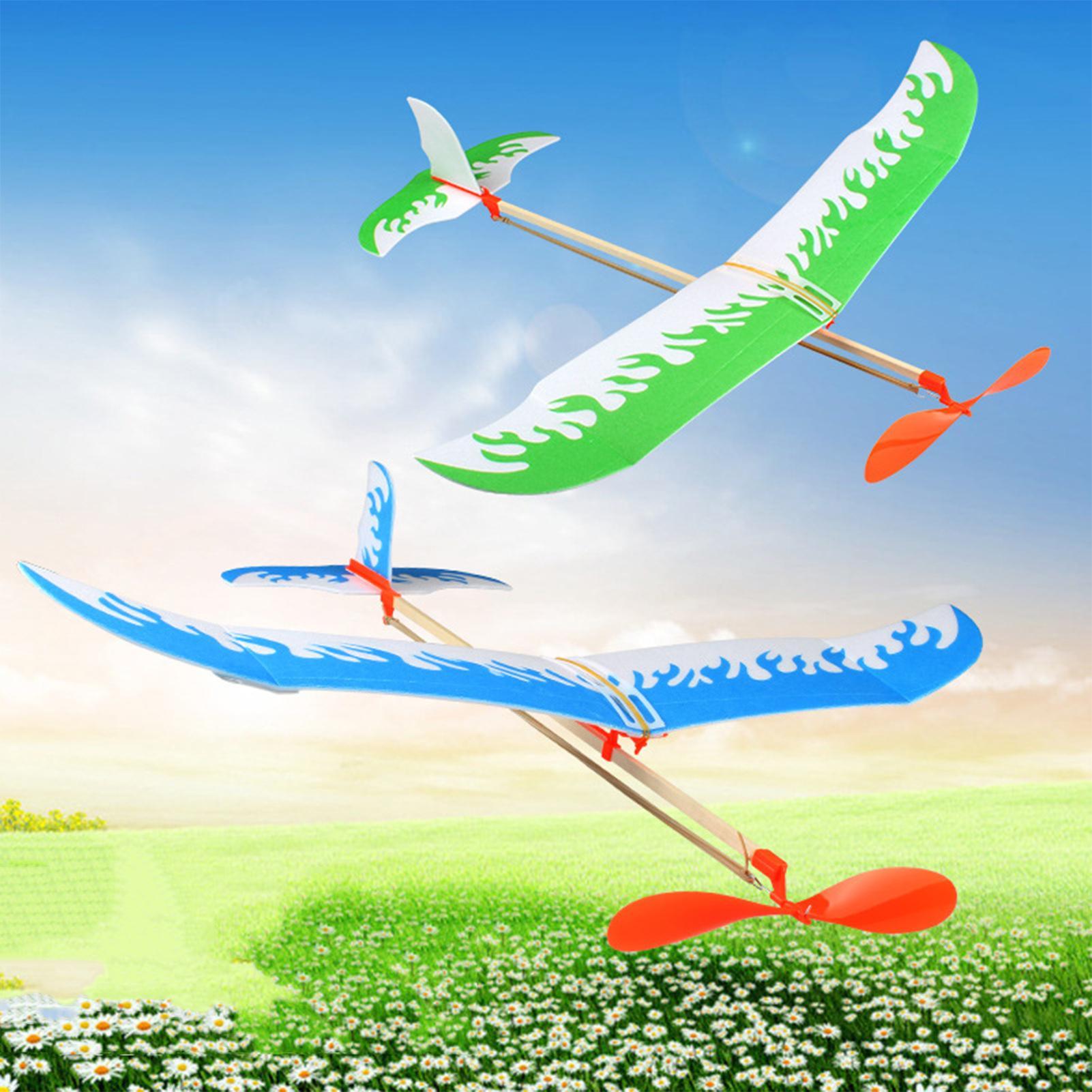 Rubber Band Airplanes Powered  - Kids Outdoor Activity Toys ulasan dan harga