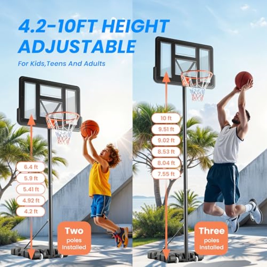 Outdoor adjustable basketball  - Kids Outdoor Basketball ulasan dan harga