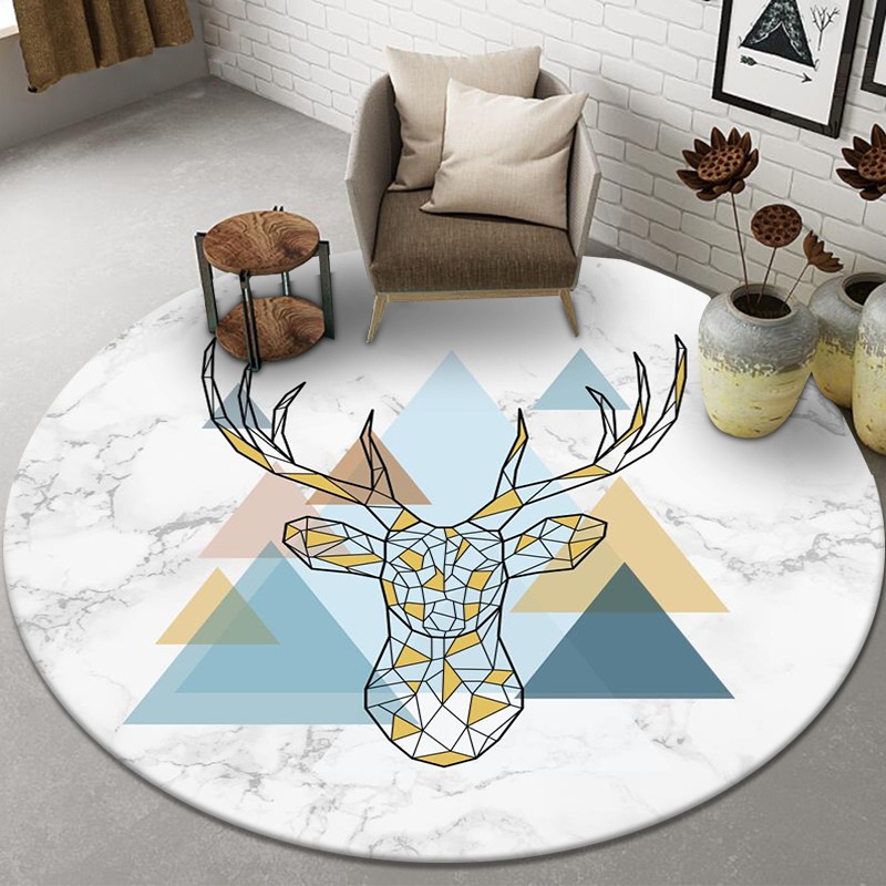 VIKAMA Round Cartoon Carpet fo - Kids Outdoor Mat Waterproof ulasan dan harga