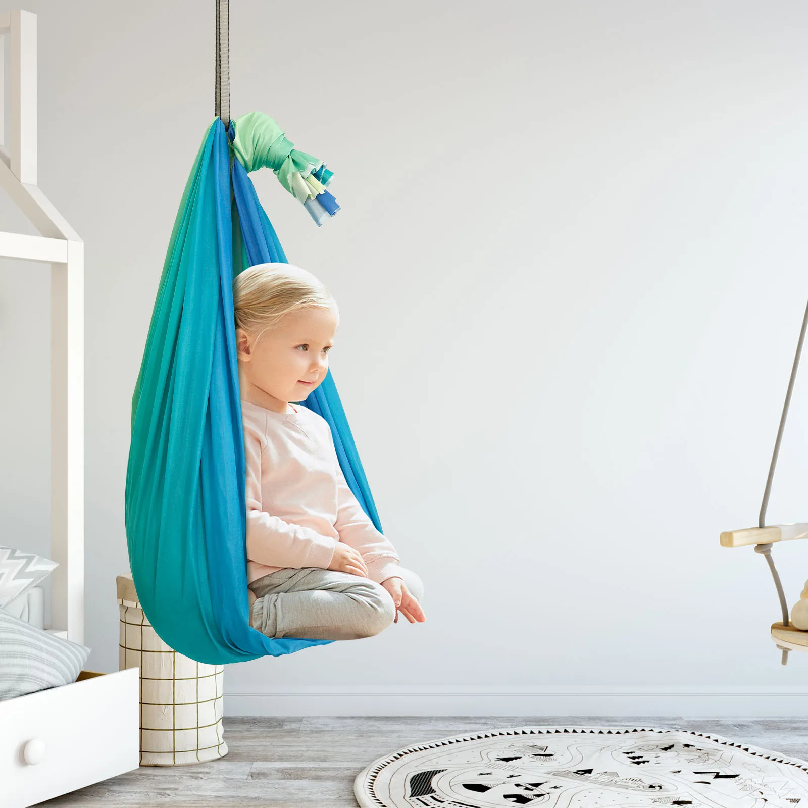 Sensory Swings Double Layer Ki - Kids Outdoor Hammock Swing ulasan dan harga