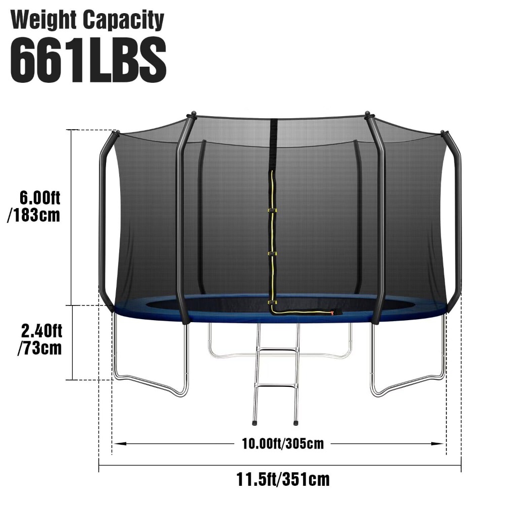 10 FT Trampoline for Kids, Out - Kids Outdoor Mat Waterproof ulasan dan harga