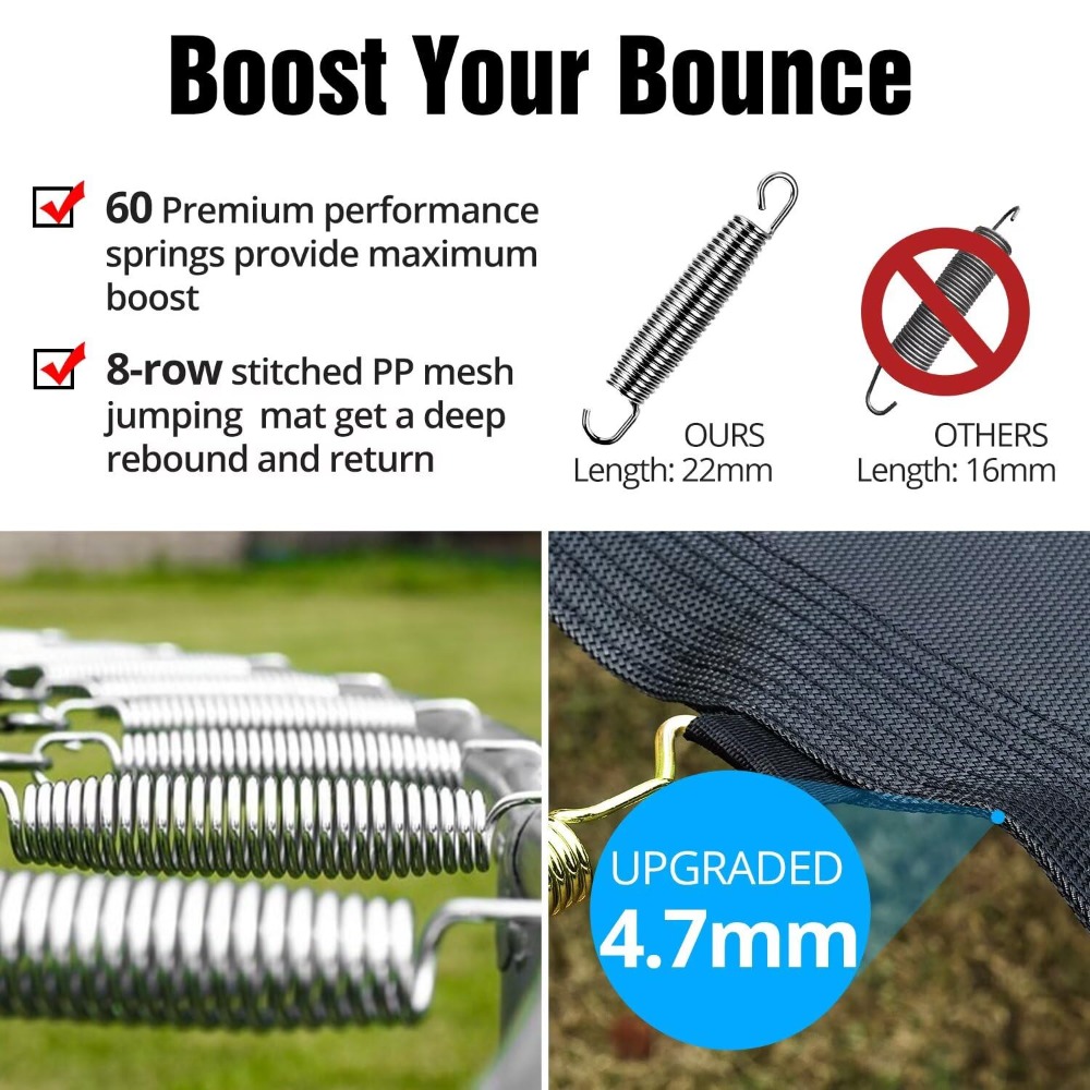 10 FT Trampoline for Kids, Out - Kids Outdoor Mat Waterproof ulasan dan harga