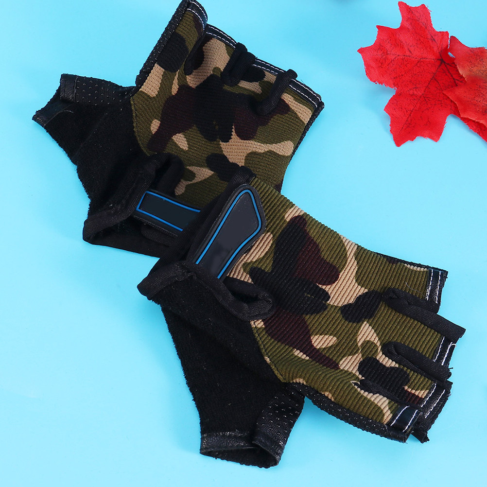 1Pair Kids Sports Gloves Half  - Kids Outdoor Climbing ulasan dan harga