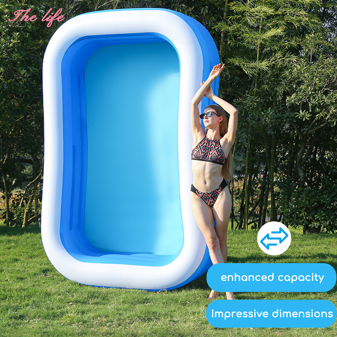 Inflatable Pool for Kids and A - Kids Outdoor Garden ulasan dan harga