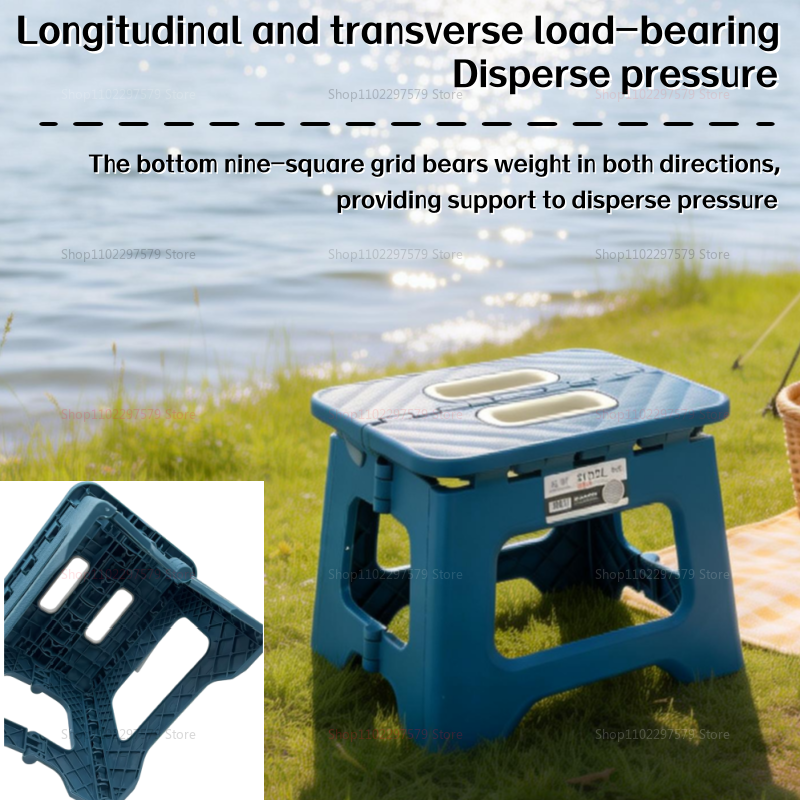 Portable Folding Camping Stool - Kids Outdoor Chair Plastic ulasan dan harga