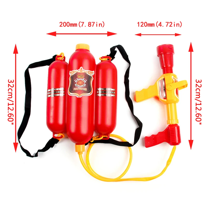 Large Capacity Water Gun Firem - Kids Outdoor Backpack ulasan dan harga