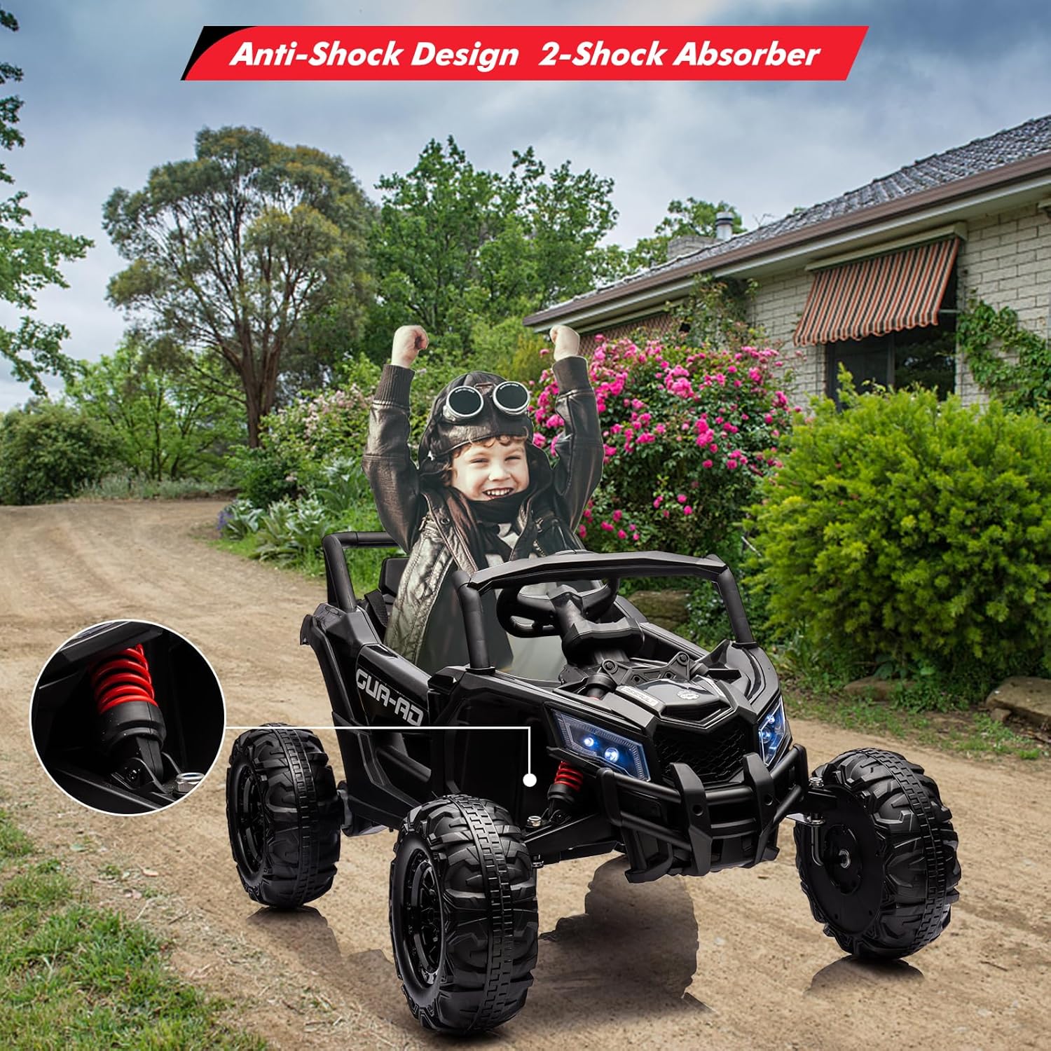 2 Seater Ride On Car, 24V Kids - Ride On Toy Car ulasan dan harga