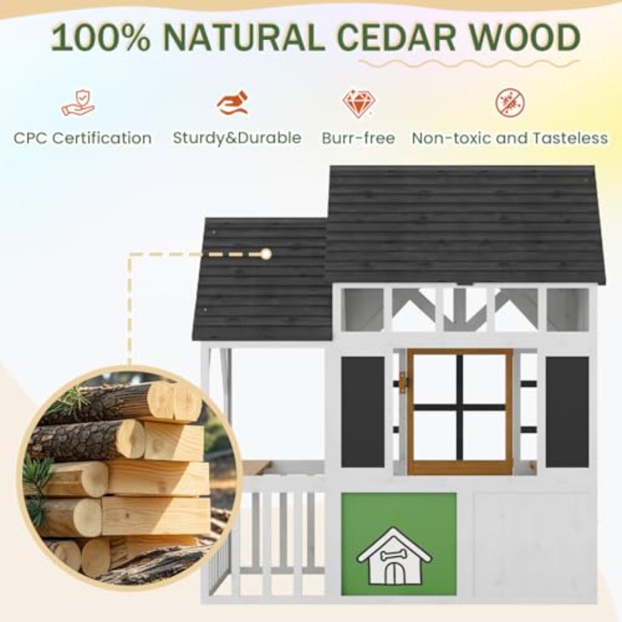 Outdoor play house for kids: w - Kids Outdoor House With Kitchen ulasan dan harga