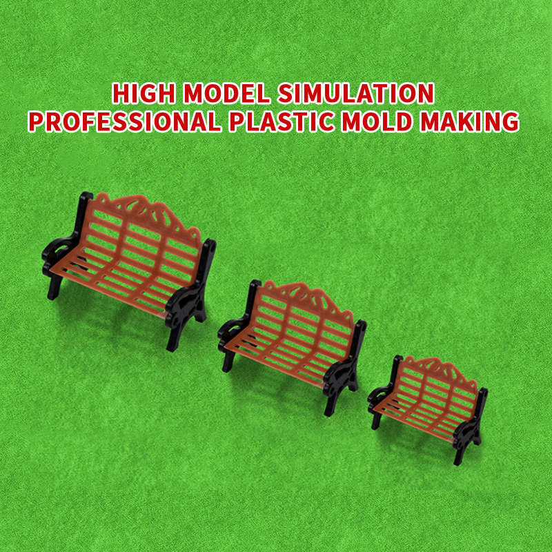 10PCS Miniature Park Bench Mod - Kids Outdoor Chair Plastic ulasan dan harga