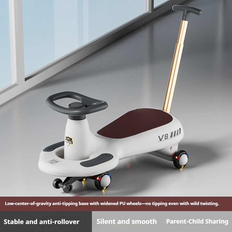 OULEXI V8 Kids Swing Car 1-6 Y - Ride On Toy Car ulasan dan harga