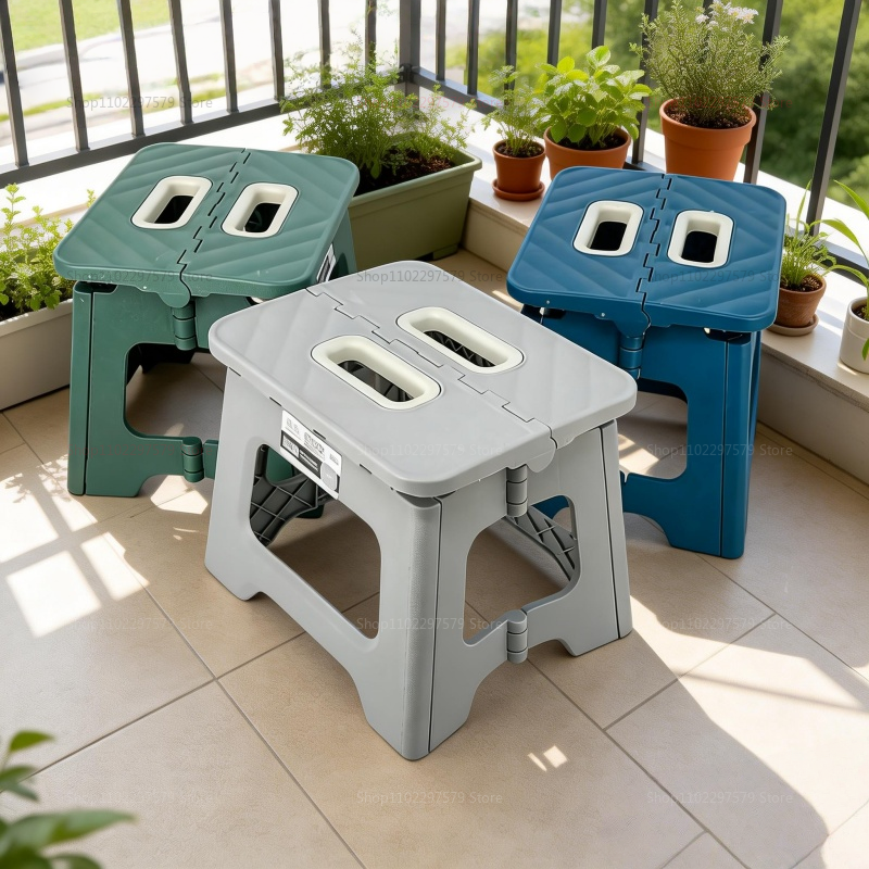 Outdoor Folding Stool Thickene - Kids Outdoor Chair Plastic ulasan dan harga
