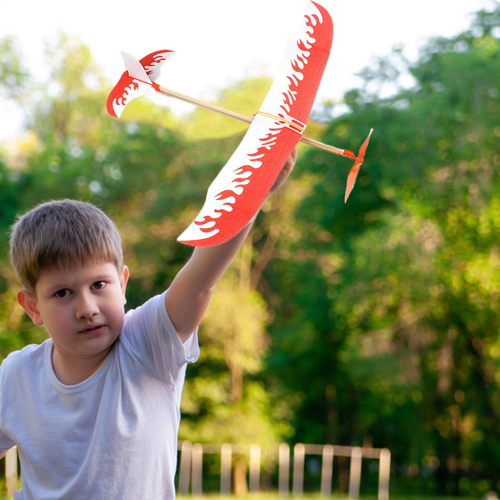 Rubber Band Airplanes Powered  - Kids Outdoor Activity Toys ulasan dan harga