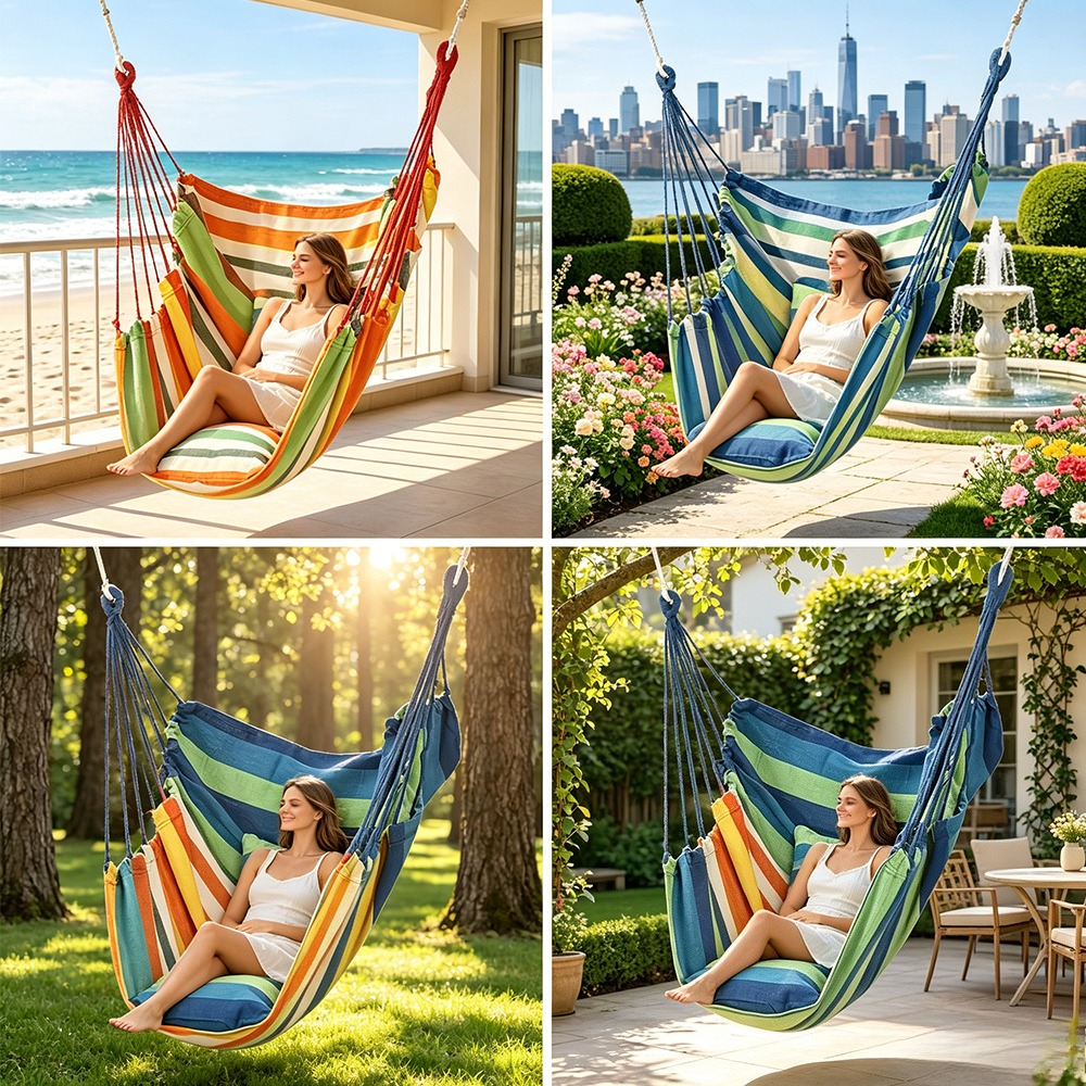 Hanging Chair Outdoor Hanging  - Kids Outdoor Hammock Swing ulasan dan harga