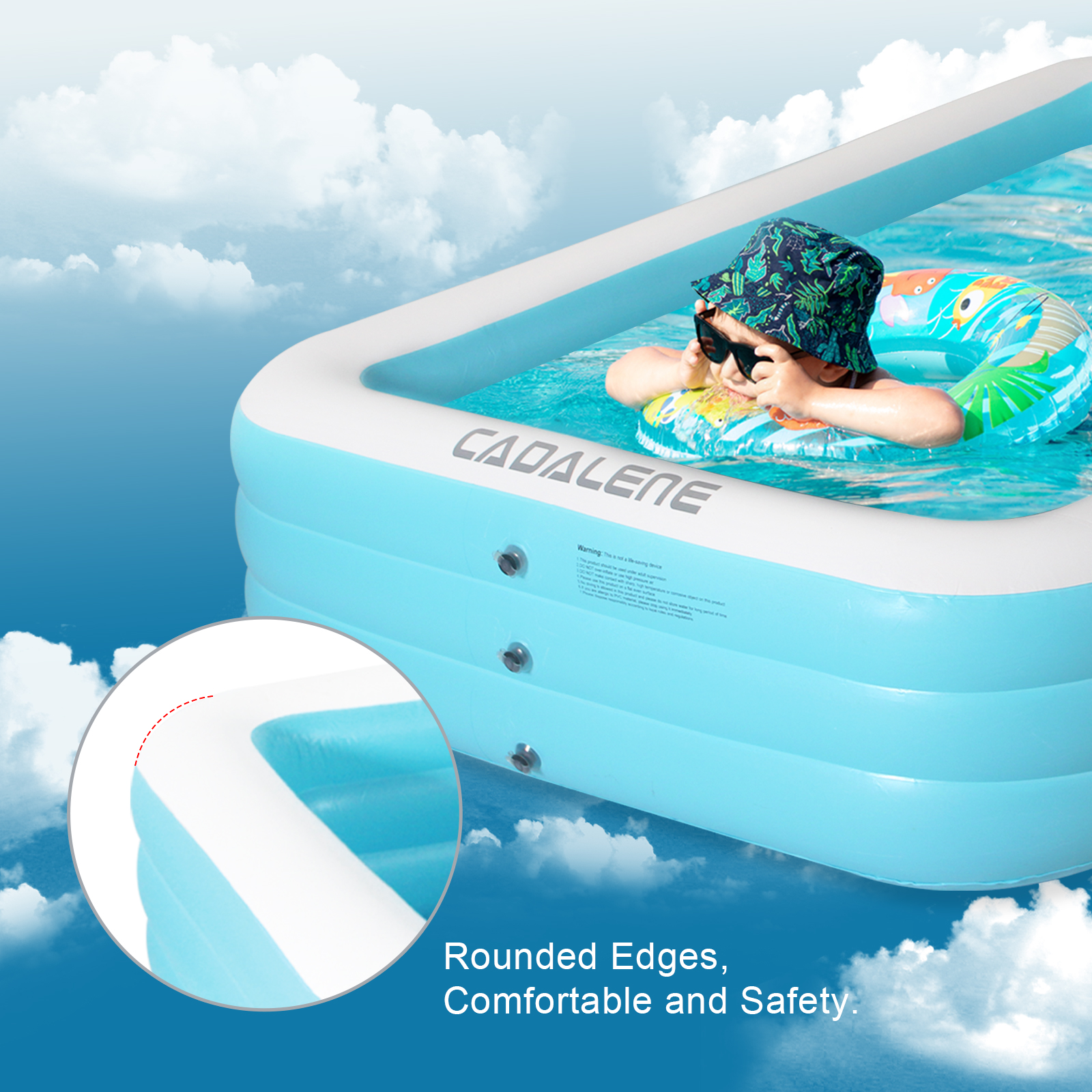 Inflatable swimming Pool for K - Kids Outdoor Garden ulasan dan harga