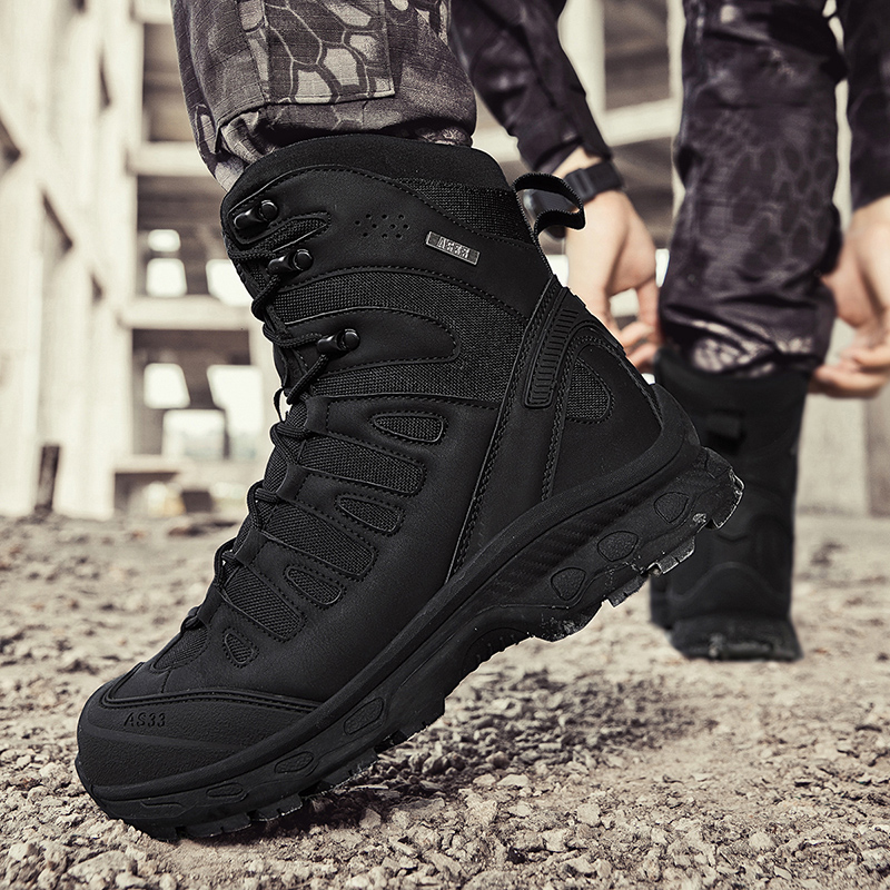 New Men Tactical Boots Militar - Kids Outdoor Climbing ulasan dan harga