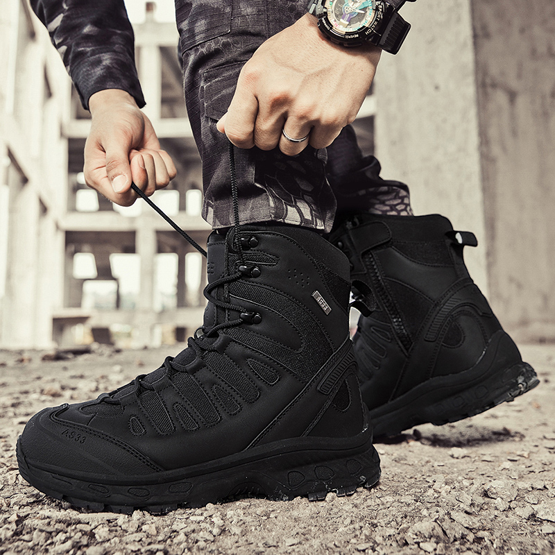 New Men Tactical Boots Militar - Kids Outdoor Climbing ulasan dan harga