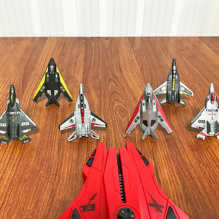 6pcs Fighter Plane Red Launche - Play Kids Outdoor ulasan dan harga