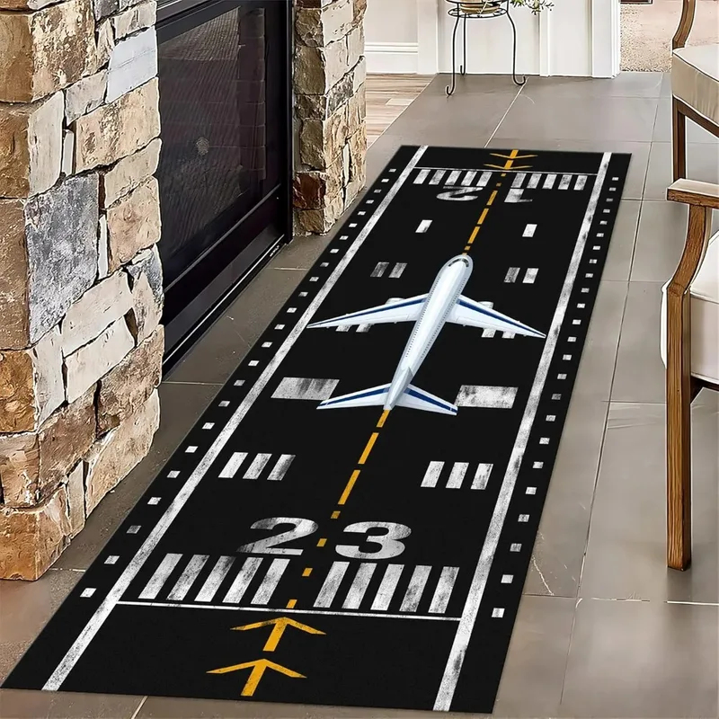 VIKAMA Airplane Runway Print R - Kids Outdoor Mat Waterproof ulasan dan harga