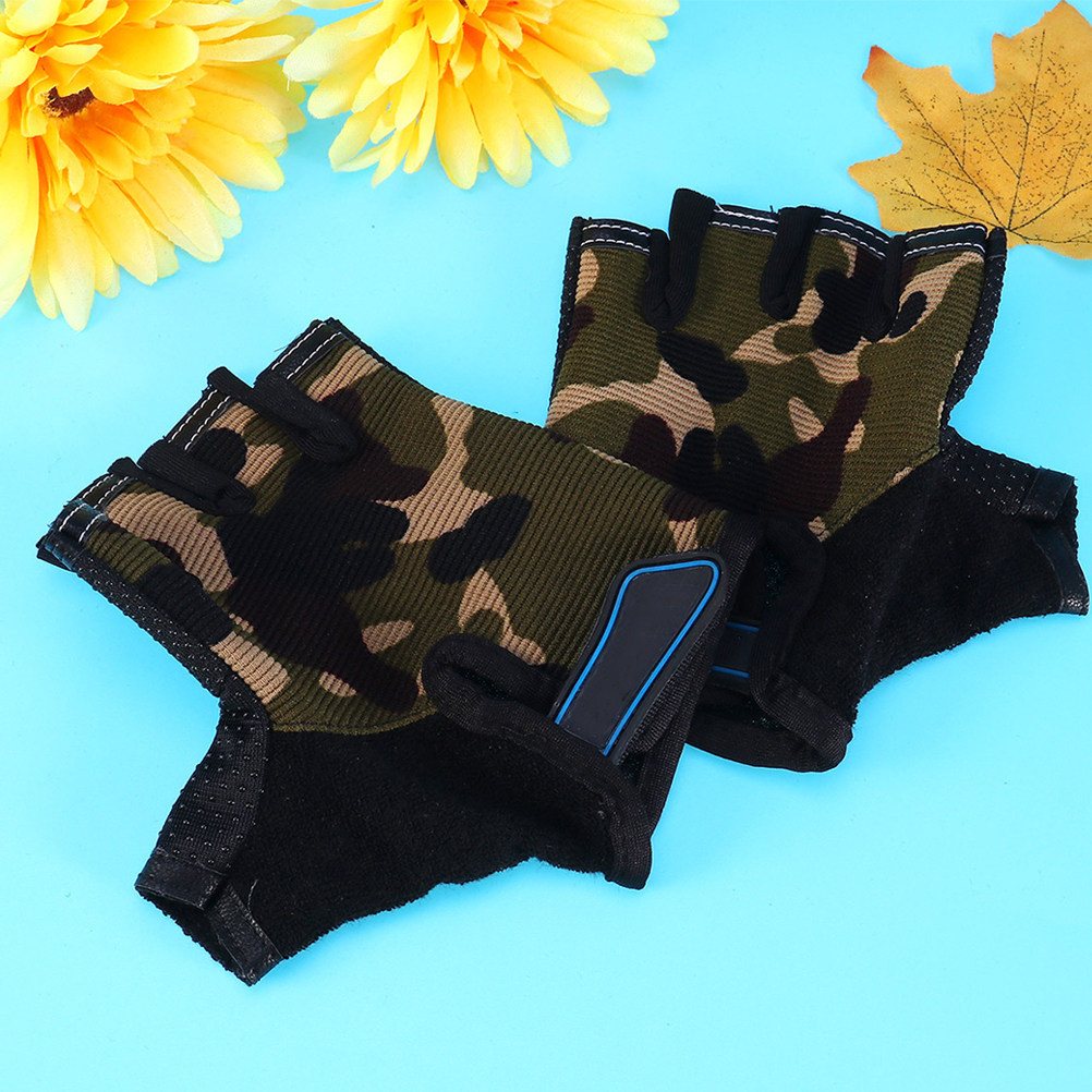 1Pair Kids Cycling Gloves Half - Kids Outdoor Climbing ulasan dan harga