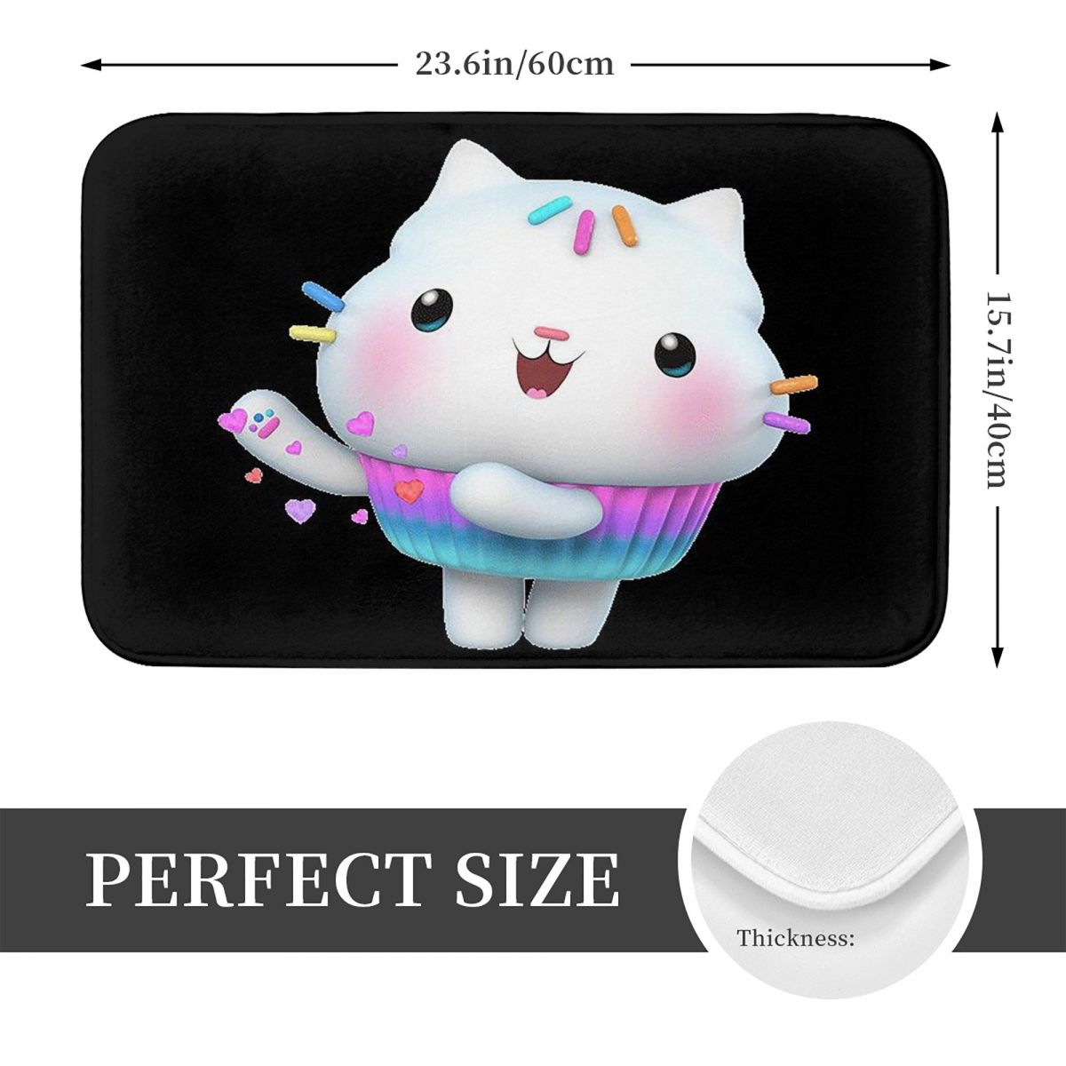 Gabbys Dollhouse Cartoon Gabby - Kids Outdoor Mat Waterproof ulasan dan harga