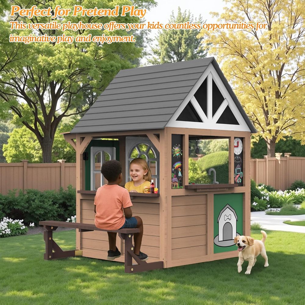 Seizeen Outdoor Play House or  - Kids Outdoor House With Kitchen ulasan dan harga