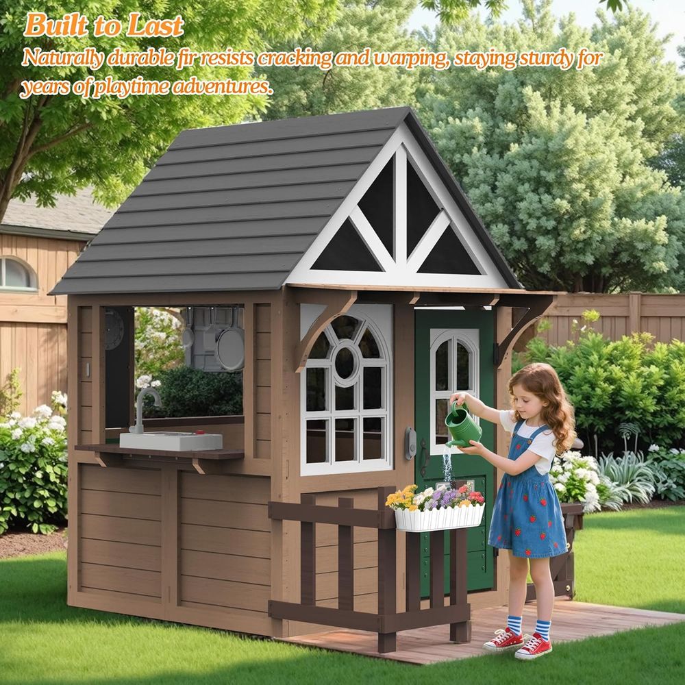 Seizeen Outdoor Play House or  - Kids Outdoor House With Kitchen ulasan dan harga