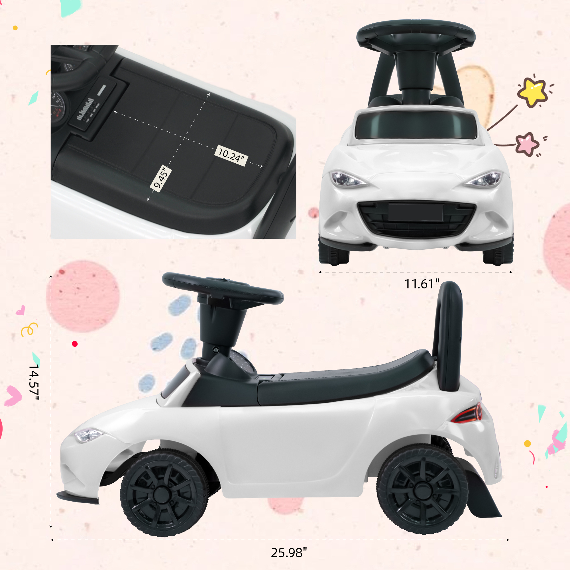 Kids Push Car for Toddlers, Li - Ride On Toy Car ulasan dan harga