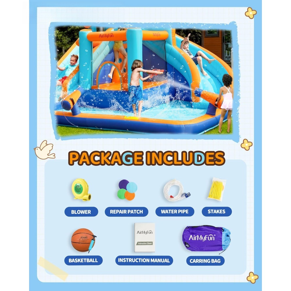 Large Water Slide Bounce House - Play Kids Outdoor ulasan dan harga