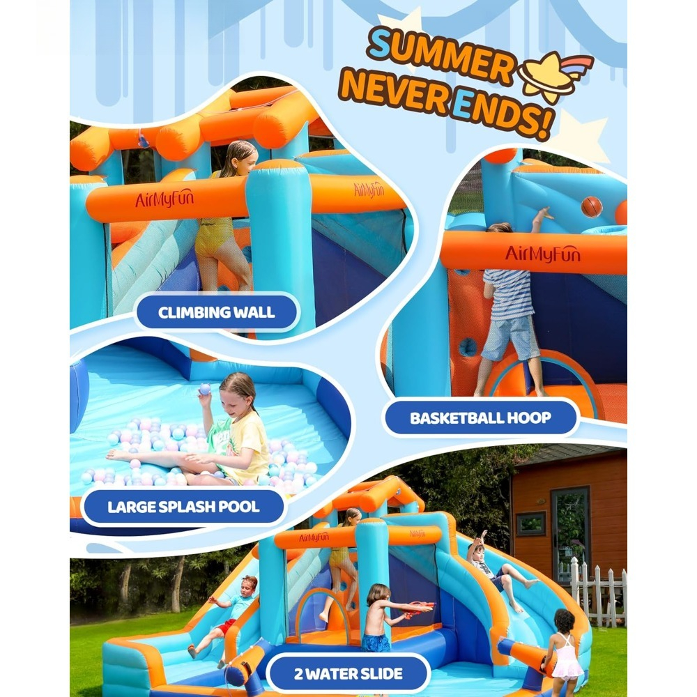 Large Water Slide Bounce House - Play Kids Outdoor ulasan dan harga